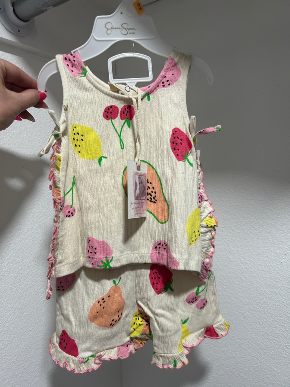 Fruit Print Tank and Short Set.